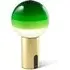 Portable Rechargeable Table Lamp - Green, Glass