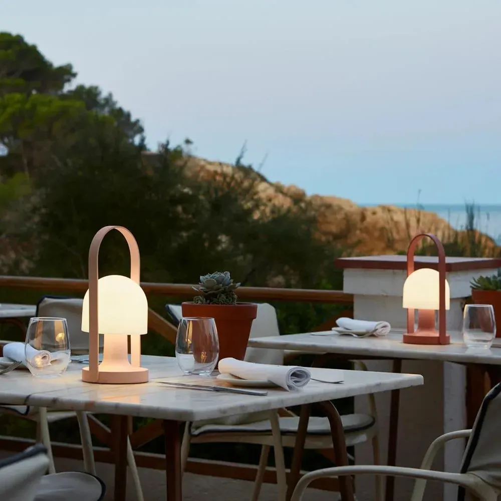 Portable Table Lamp Rechargeable - Terracotta