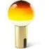 Portable Table Lamp with Dimmer - Amber, Glass