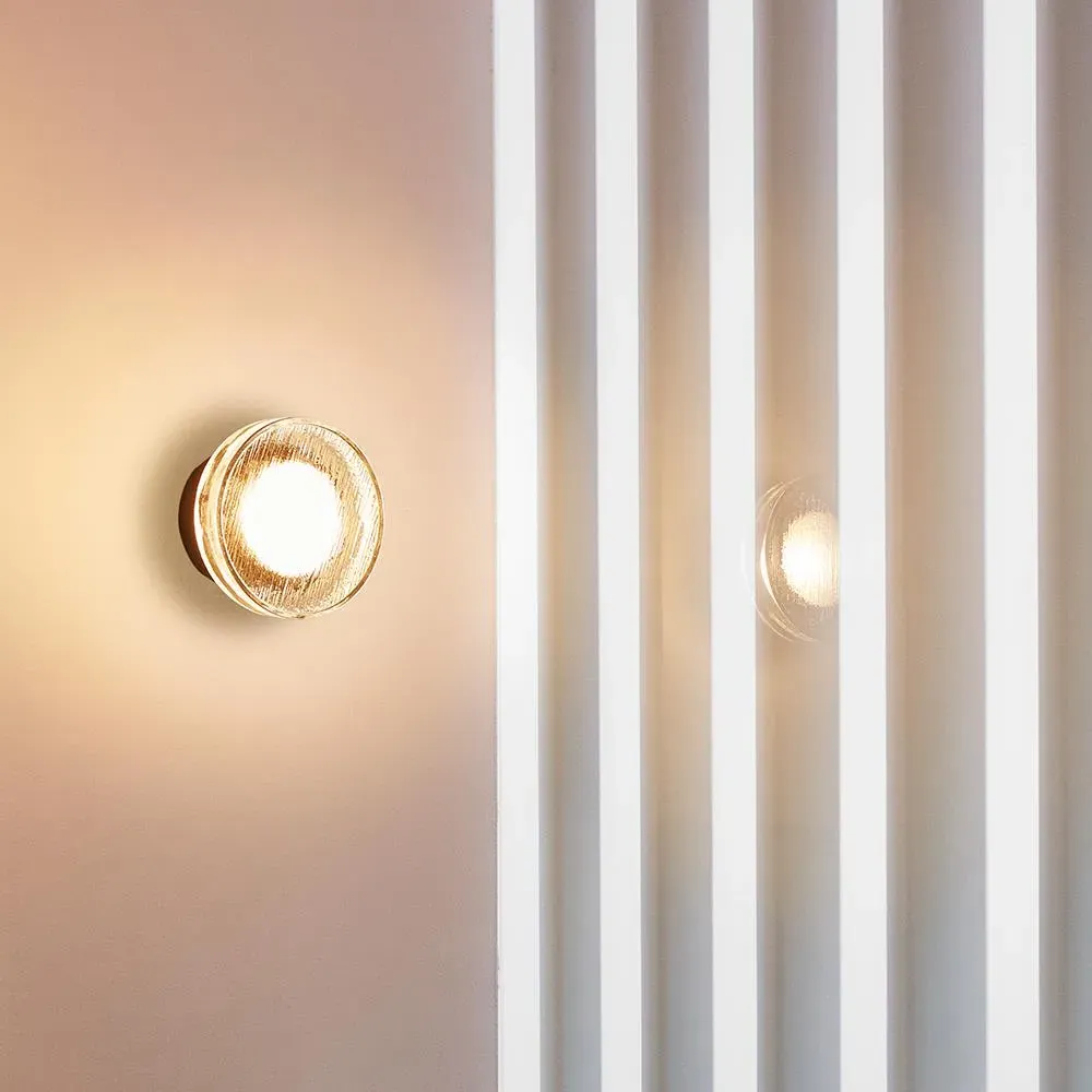 Roc Wall Light - Pressed Glass