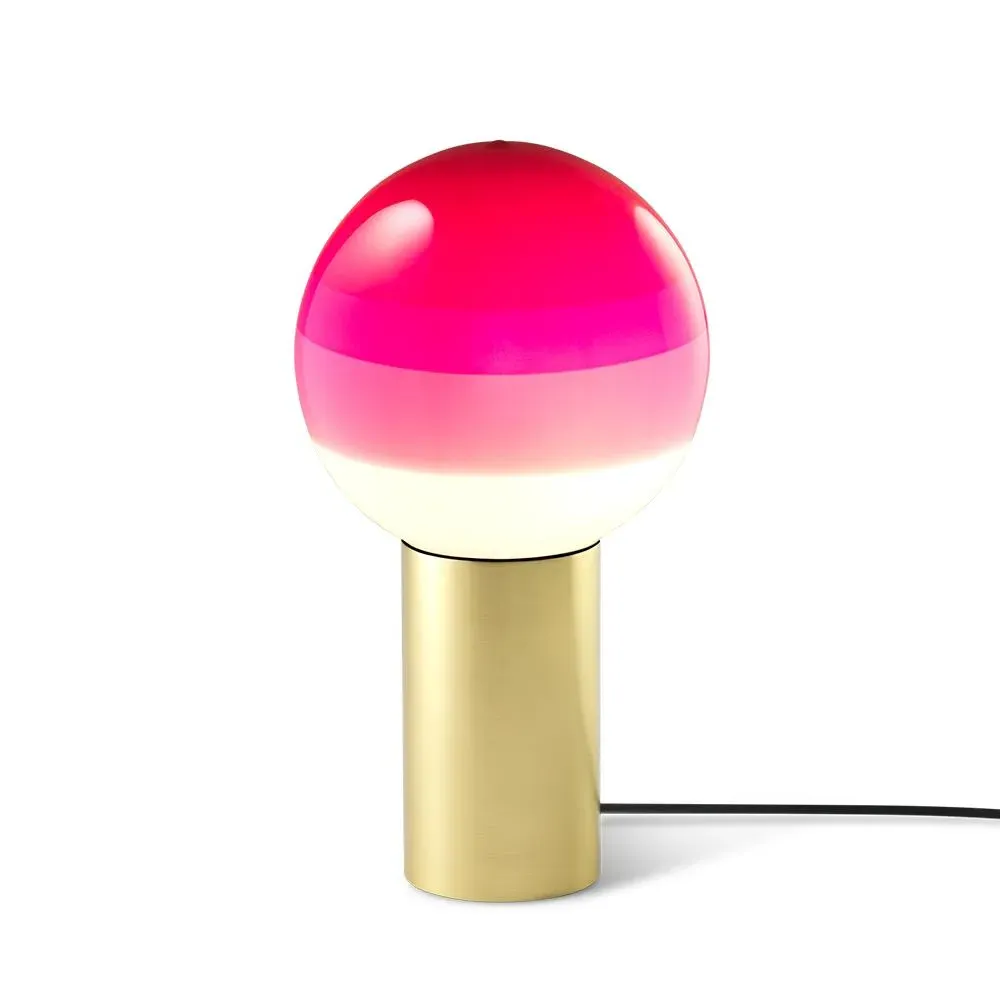 Small Table Lamp with Gradient Shade - Amber, Glass