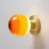 Wall Light with Gradient Effect - Amber, Brass