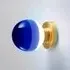 Wall Light with Gradient Effect - Blue, Brass