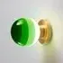 Wall Light with Gradient Effect - Green, Brass
