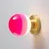 Wall Light with Gradient Effect - Pink, Brass