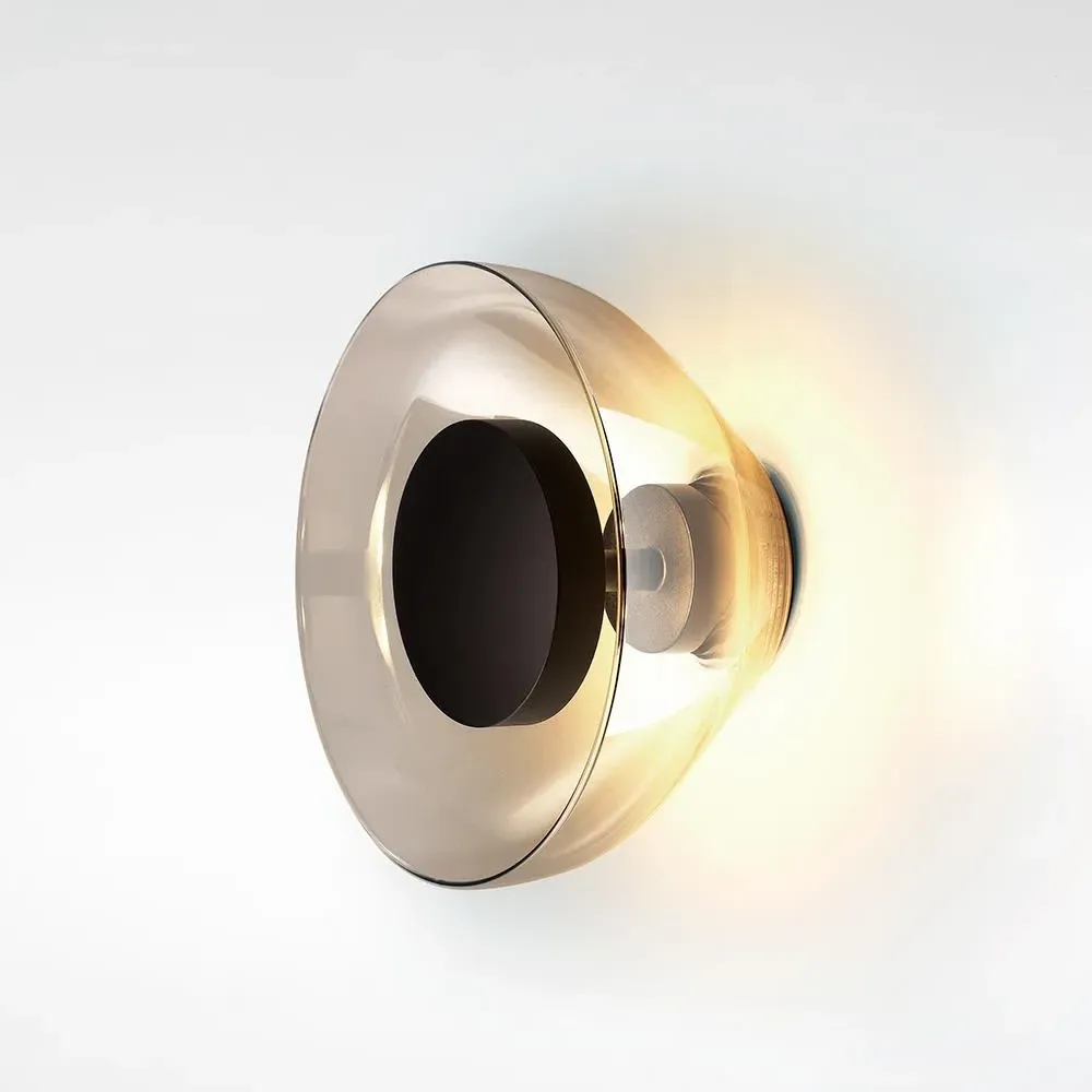 Wall Light with LED - Copper, Glass