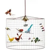 Small Pendant Light Birdcage Design - Copper Wire