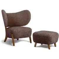Lounge Chair with Pouf - Sahara, Upholstered