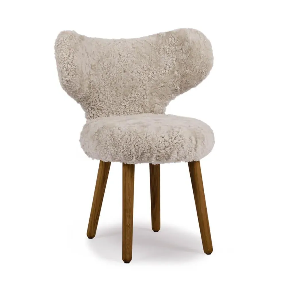 Upholstered Dining Chair with Arms - Moonlight image