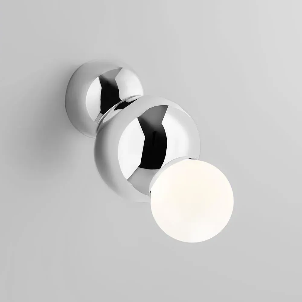 Ball Wall Light - Polished Brass, Glass