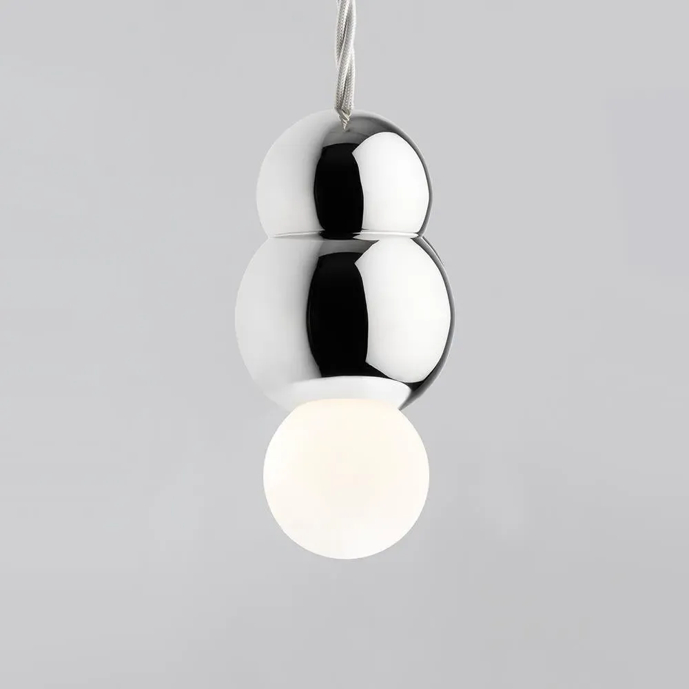 Large Ball Pendant Light - Black, Metal
