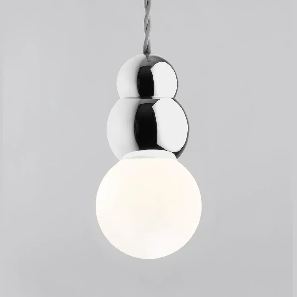 Large Ball Pendant Light - Nickel, Metal