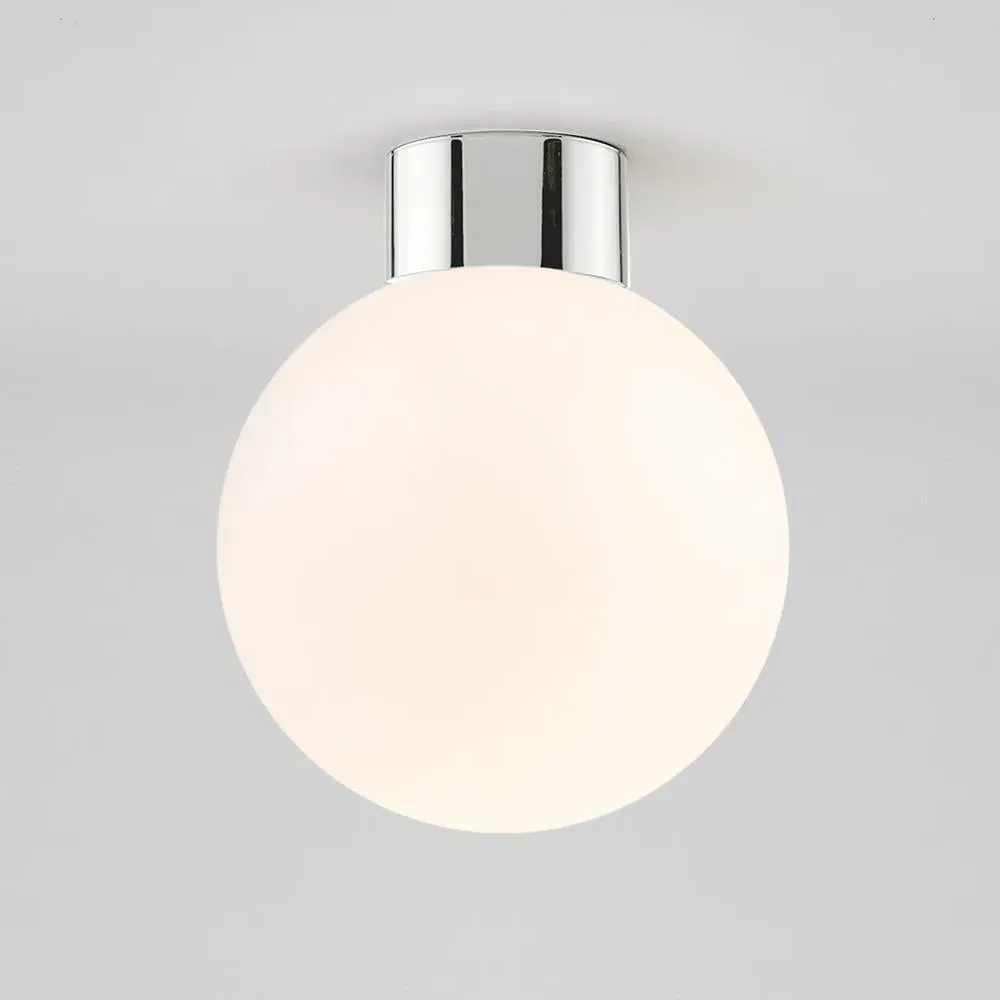 Large Wall Sconce with Globe - Brass, Glass