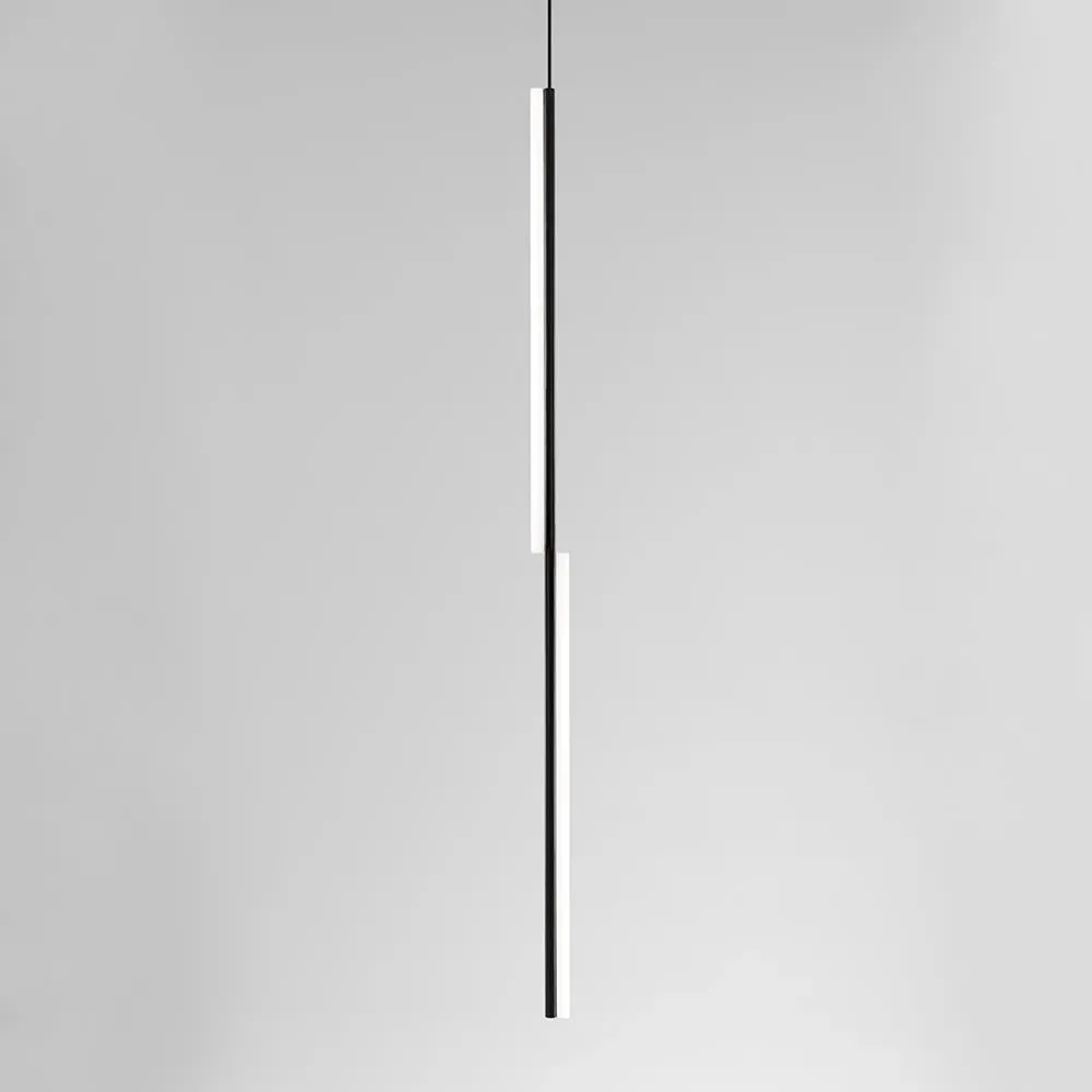 Linear Pendant Light with LED - Aluminium