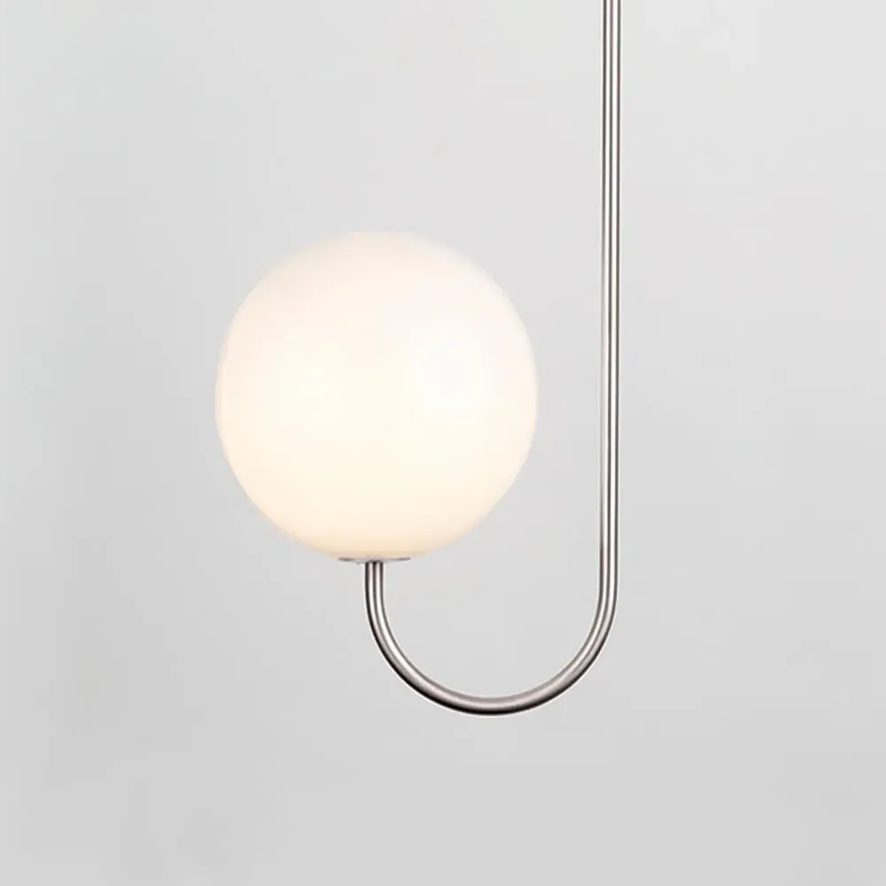 Single Pendant Light - Satin Brass, Glass