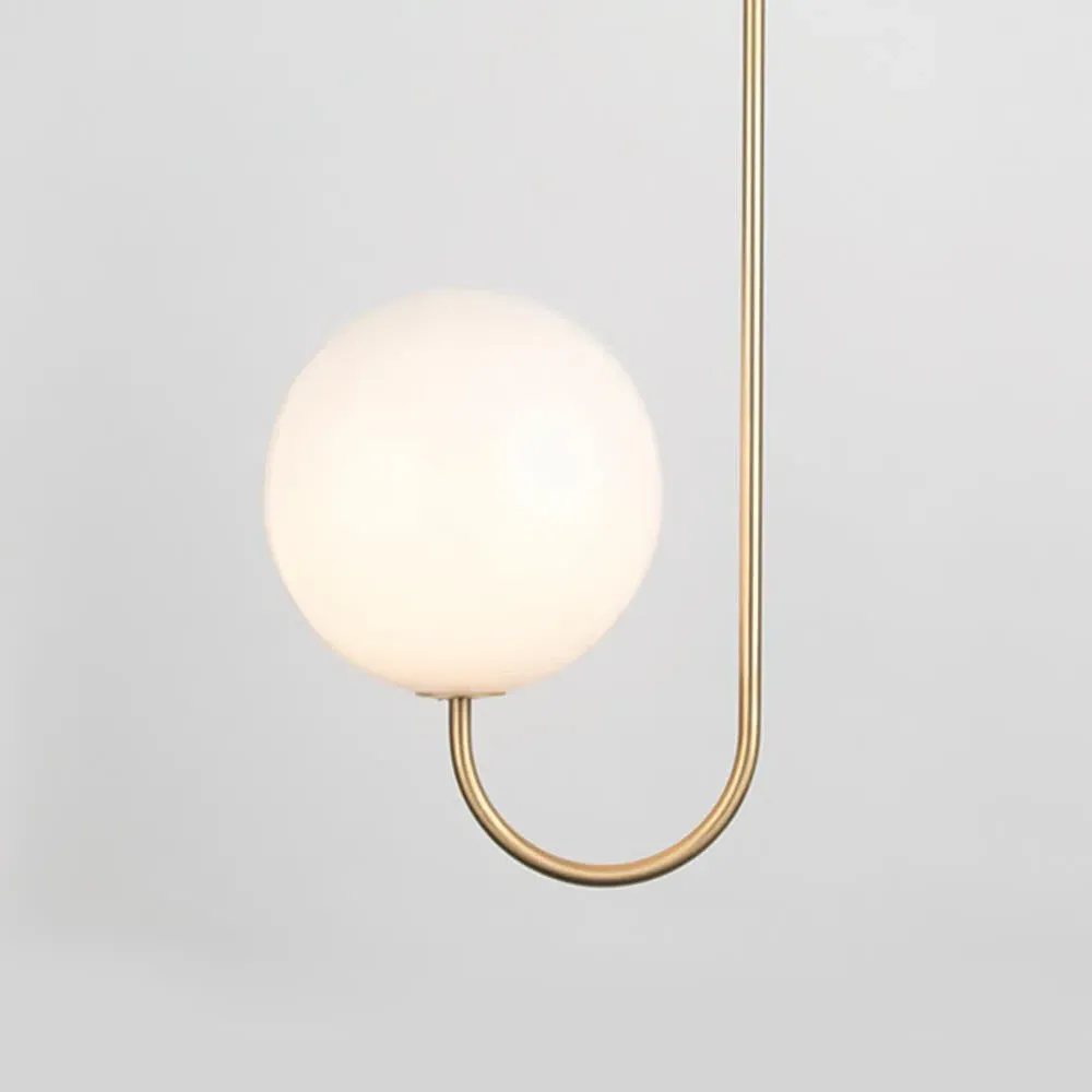 Single Pendant Light - Satin Nickel, Brass