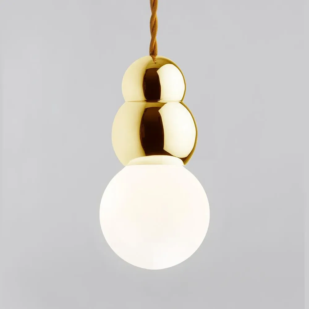 Small Ball Pendant Light - Nickel, Metal
