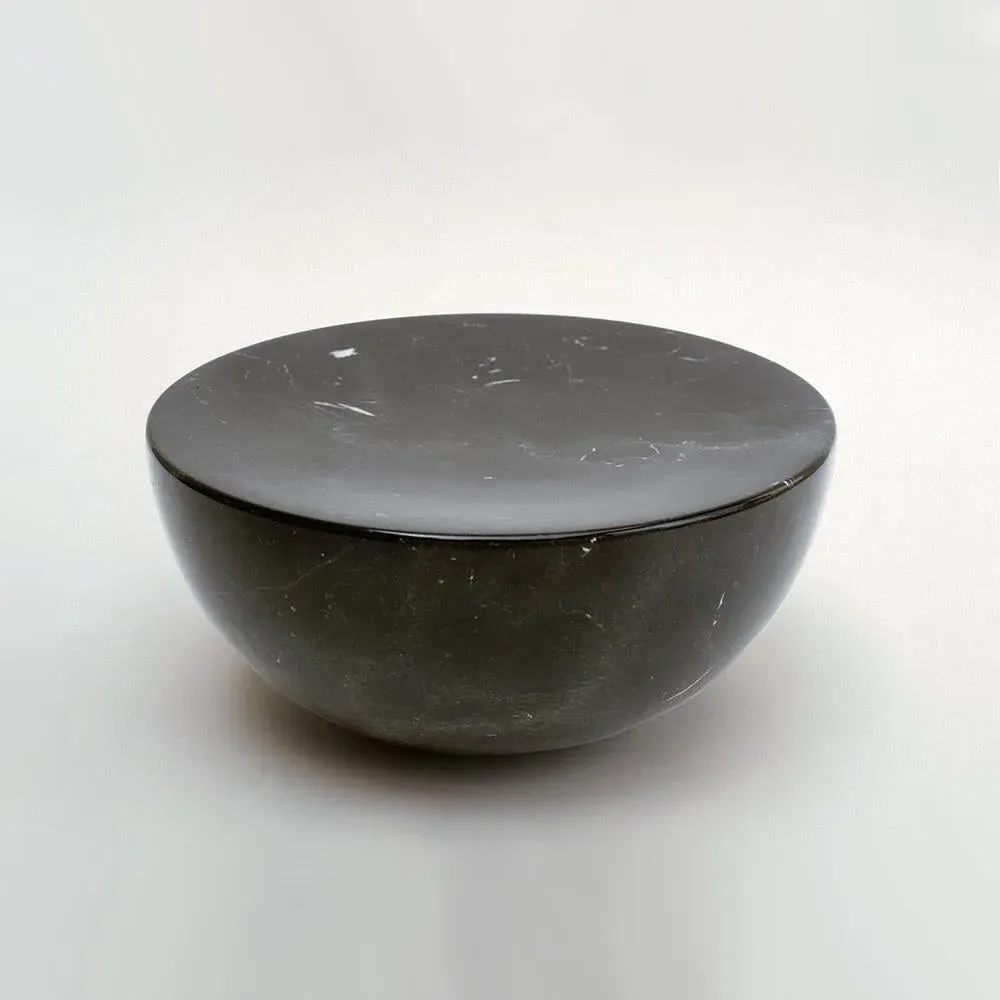 Small Meditation Stool - Black, Marquina Marble image