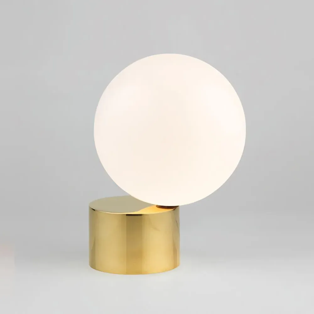Table Lamp with Opal Glass - Brass