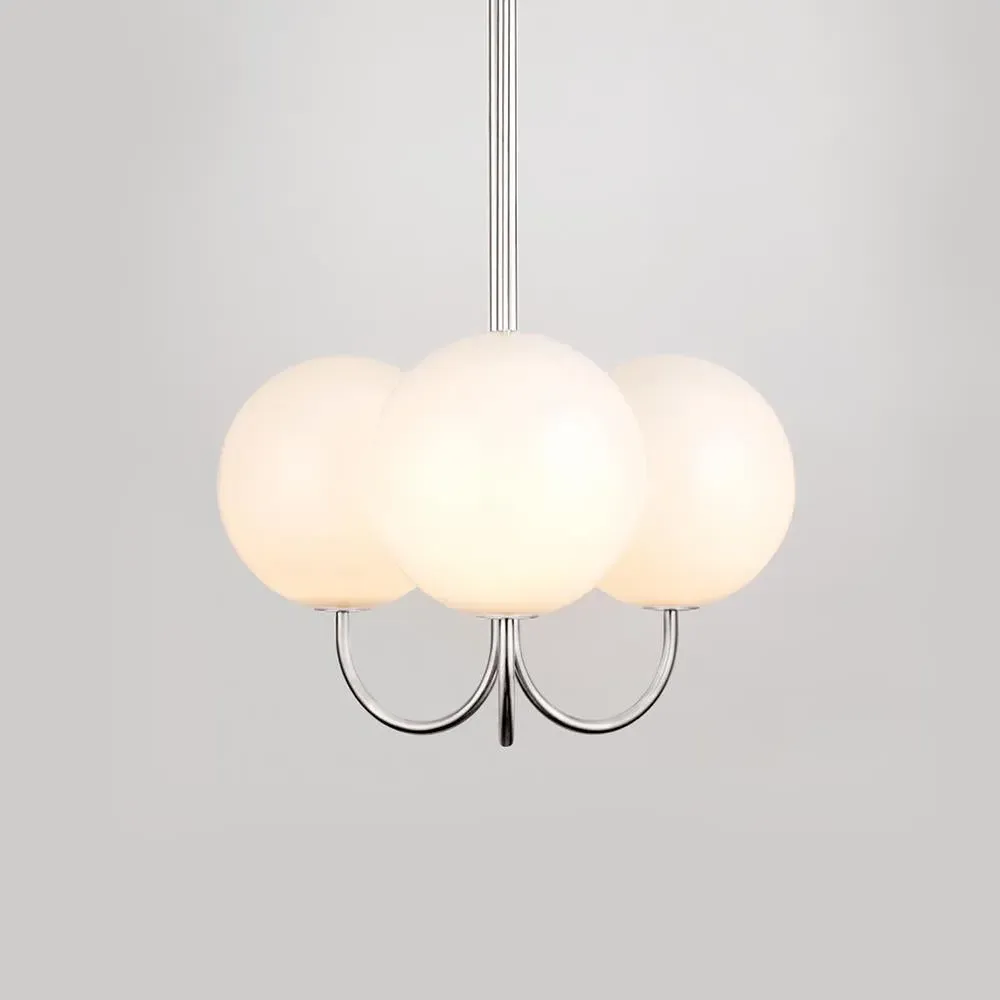 Triple Pendant Light - Satin Nickel, Brass