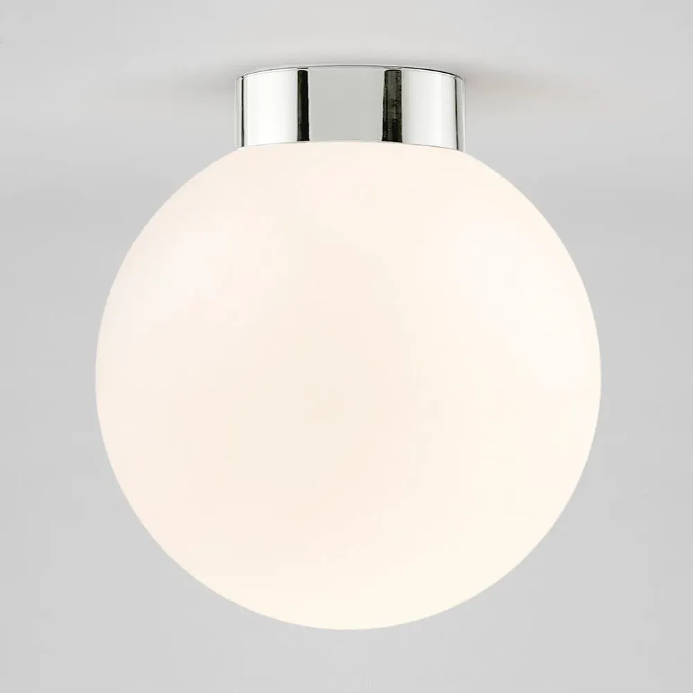 Wall Sconce with Globe - Brass, Glass