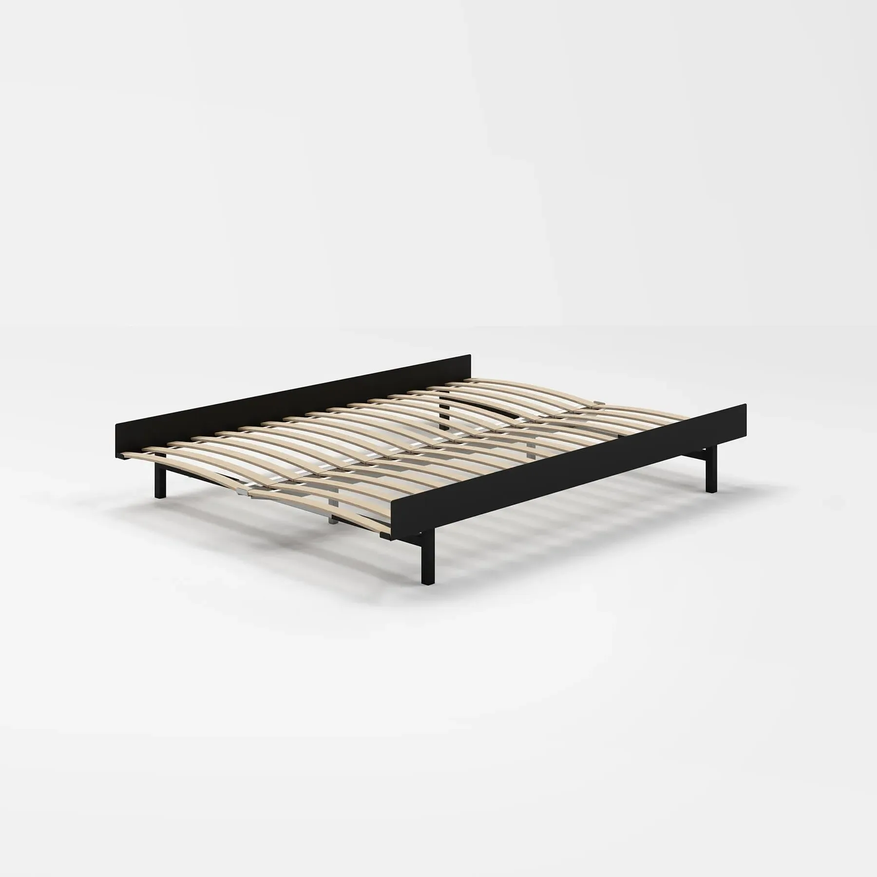 Double Bed Frame - Black, Steel