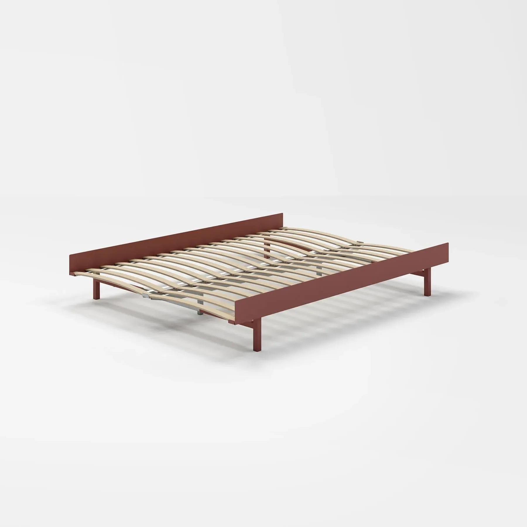 Double Bed Frame - Dusty Rose, Steel
