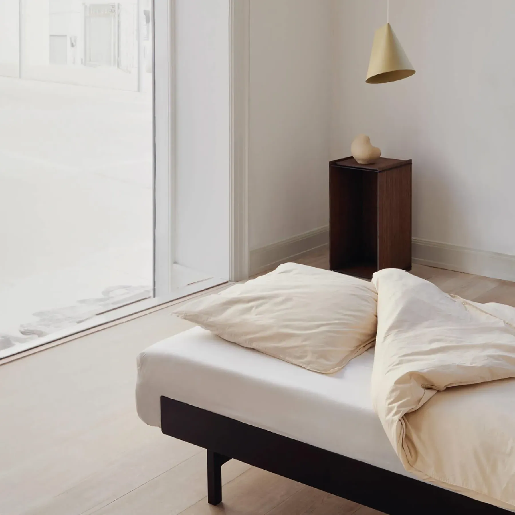 Double Bed Frame - Sand, Steel