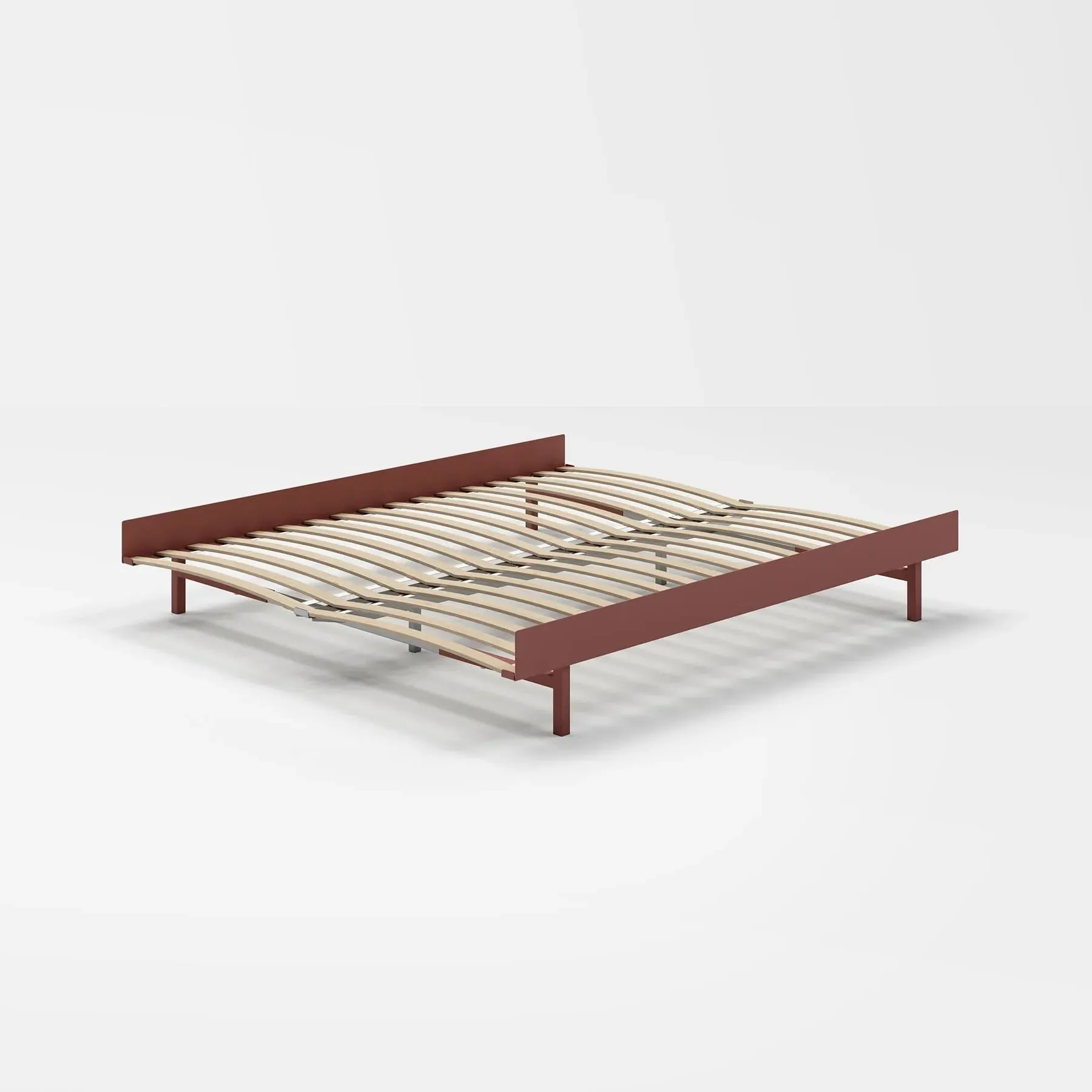 King Size Bed Frame - Dusty Rose, Steel