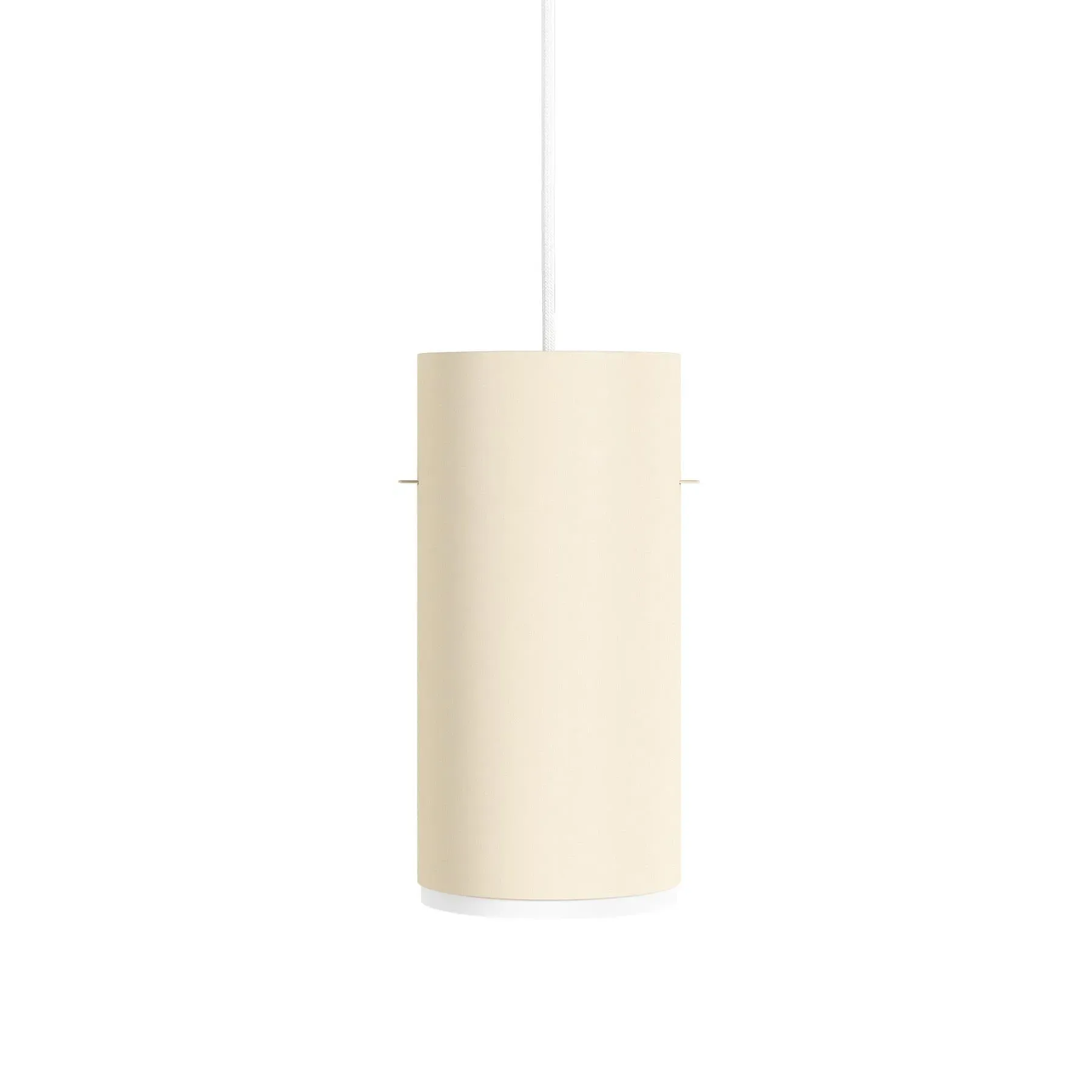 Large Tube Pendant Light - Beige, Aluminium