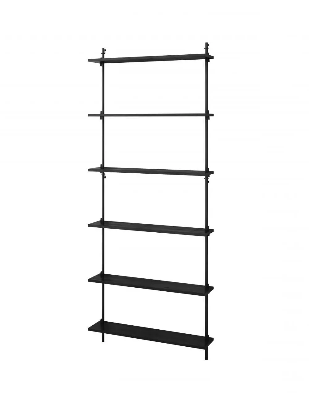 Large Wall Shelving Set - Black, Steel