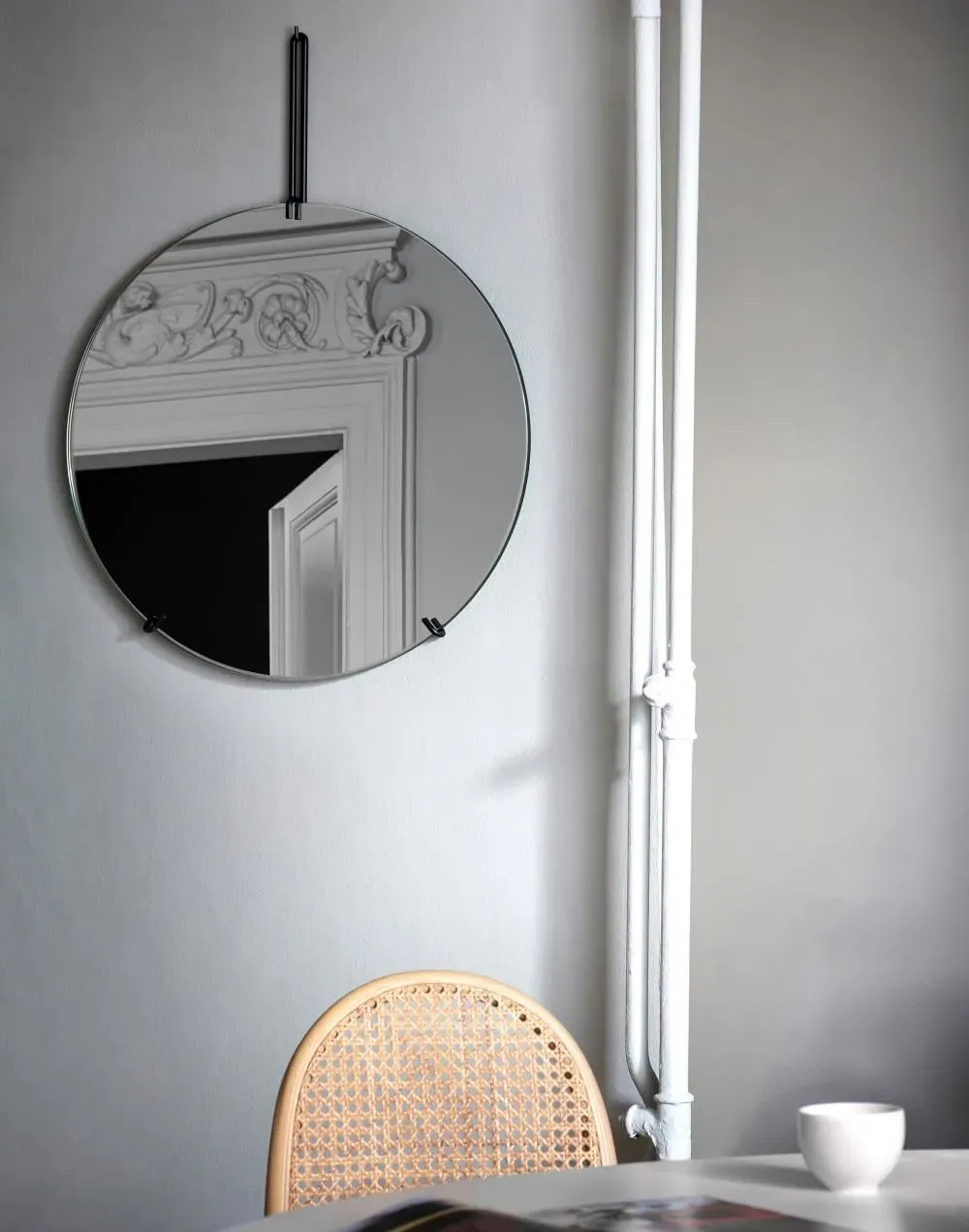 Medium Wall Mirror - Chrome, Metal