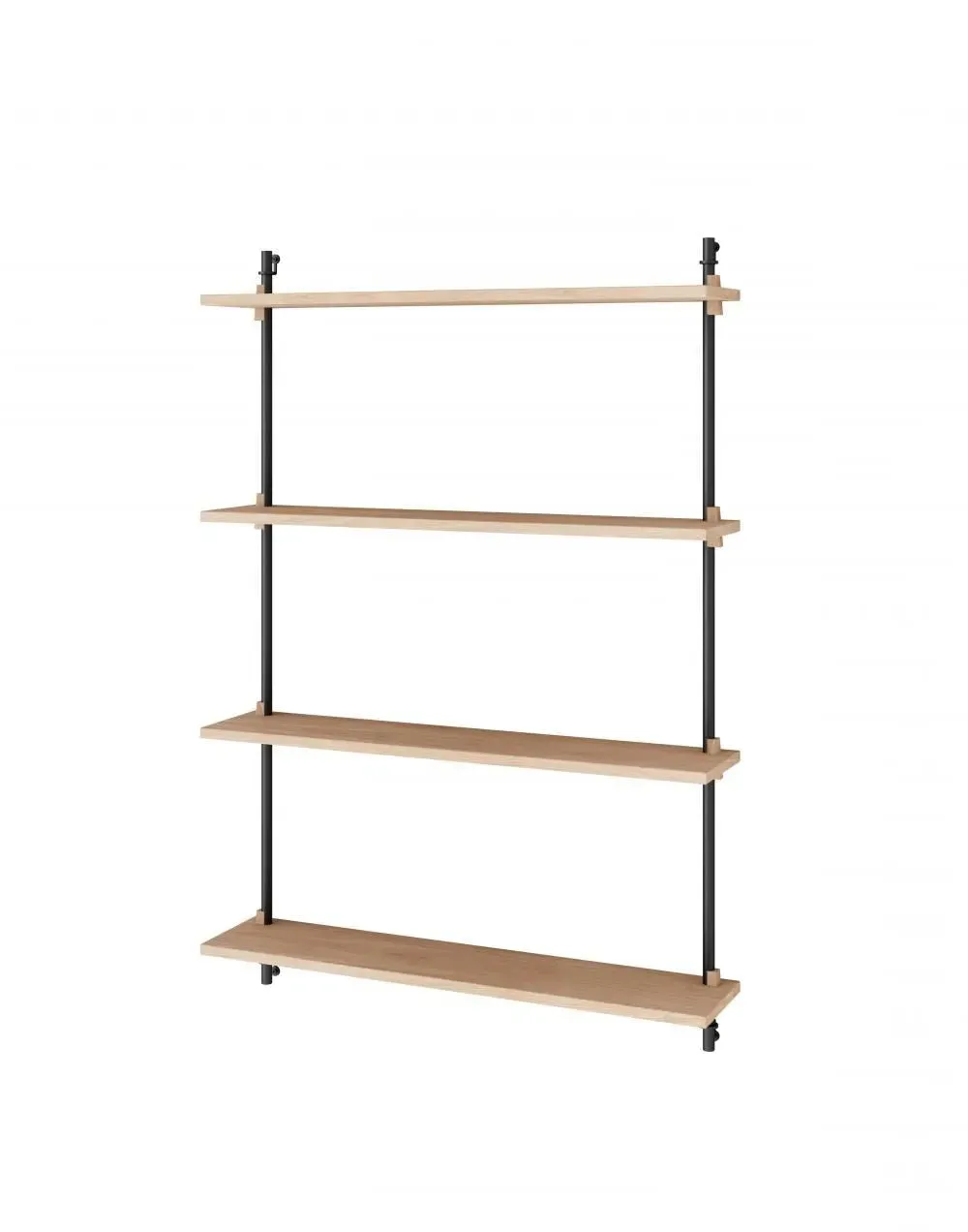 Medium Wall Shelving Set - Black, Steel