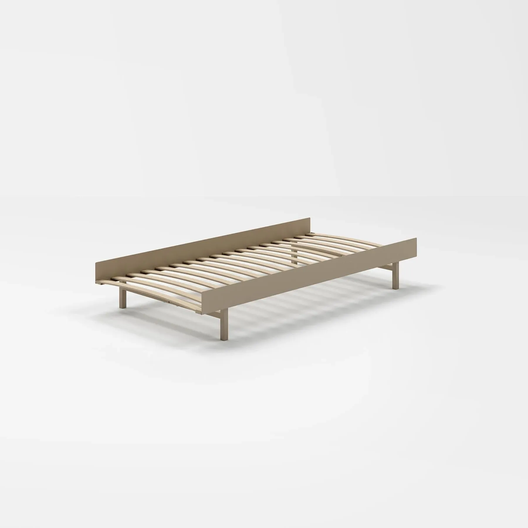 Single Bed Frame - Sand, Steel image