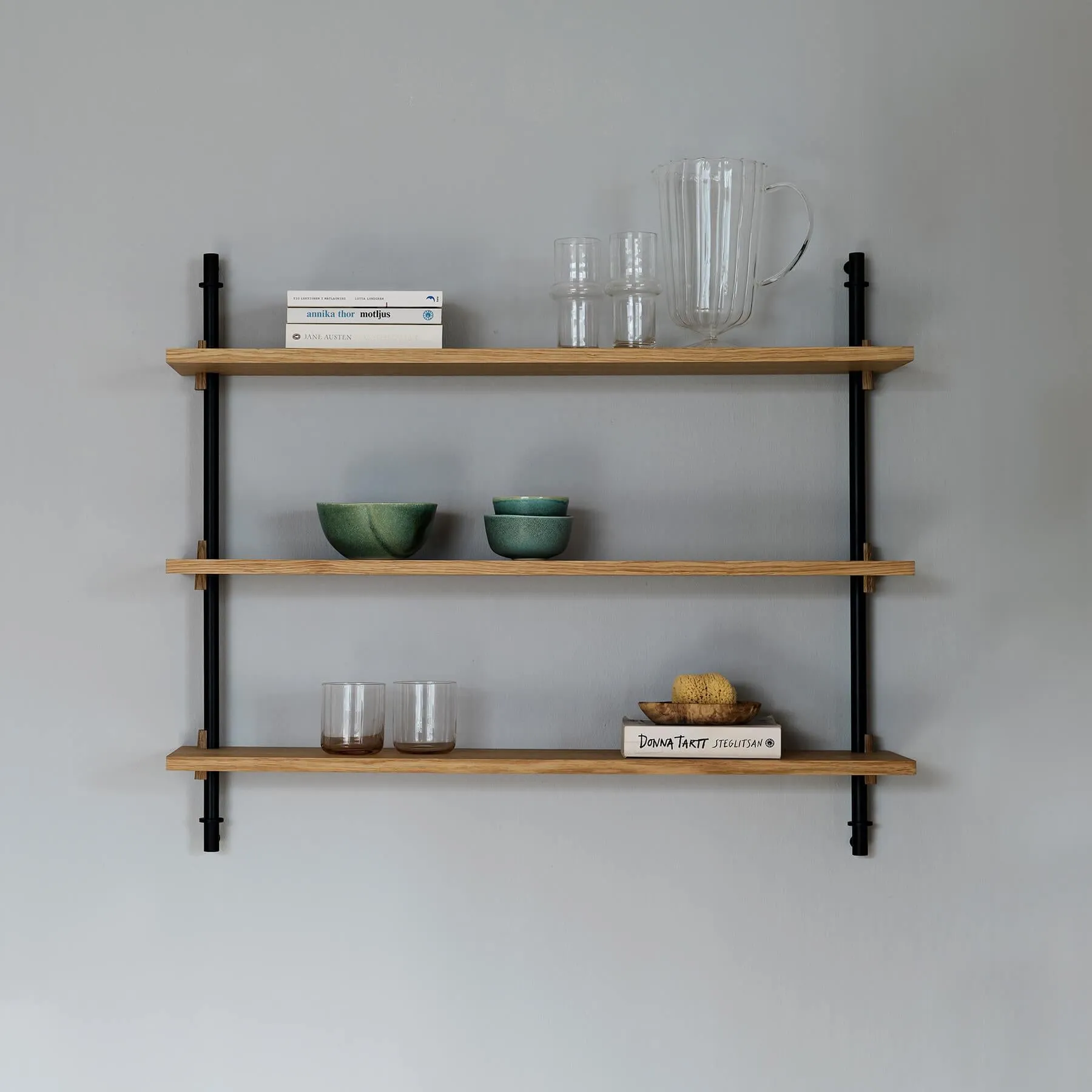 Small Wall Shelving Set - Black, Steel