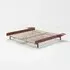 Super King Bed Frame with Side Tables - Dusty Rose, Steel