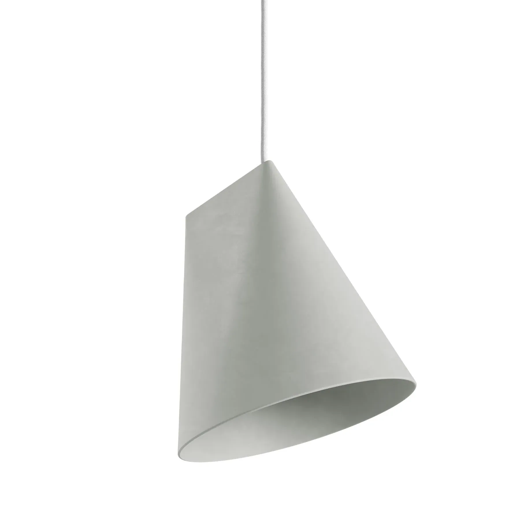 Wide Pendant Light Rotatable - Light Grey, Ceramic