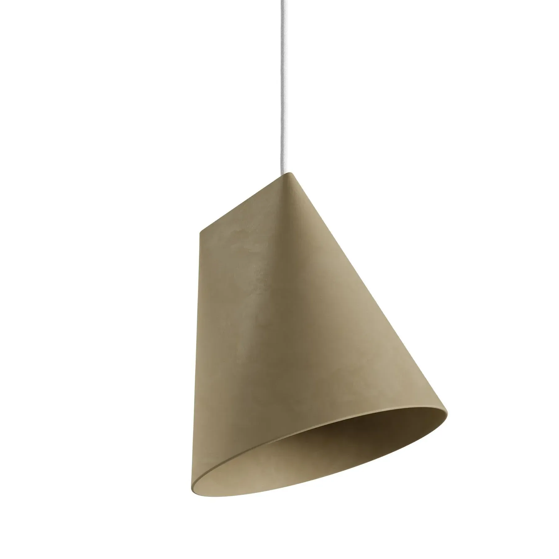 Wide Pendant Light Rotatable - White, Ceramic
