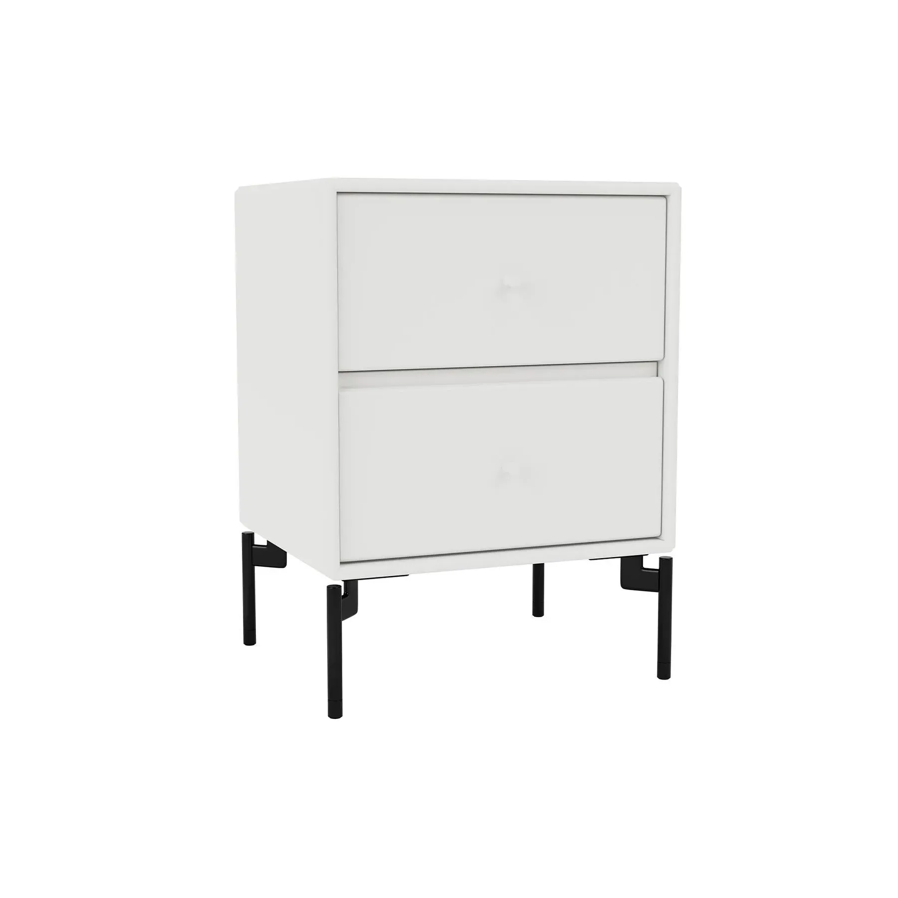2-Drawer Bedside Table - White