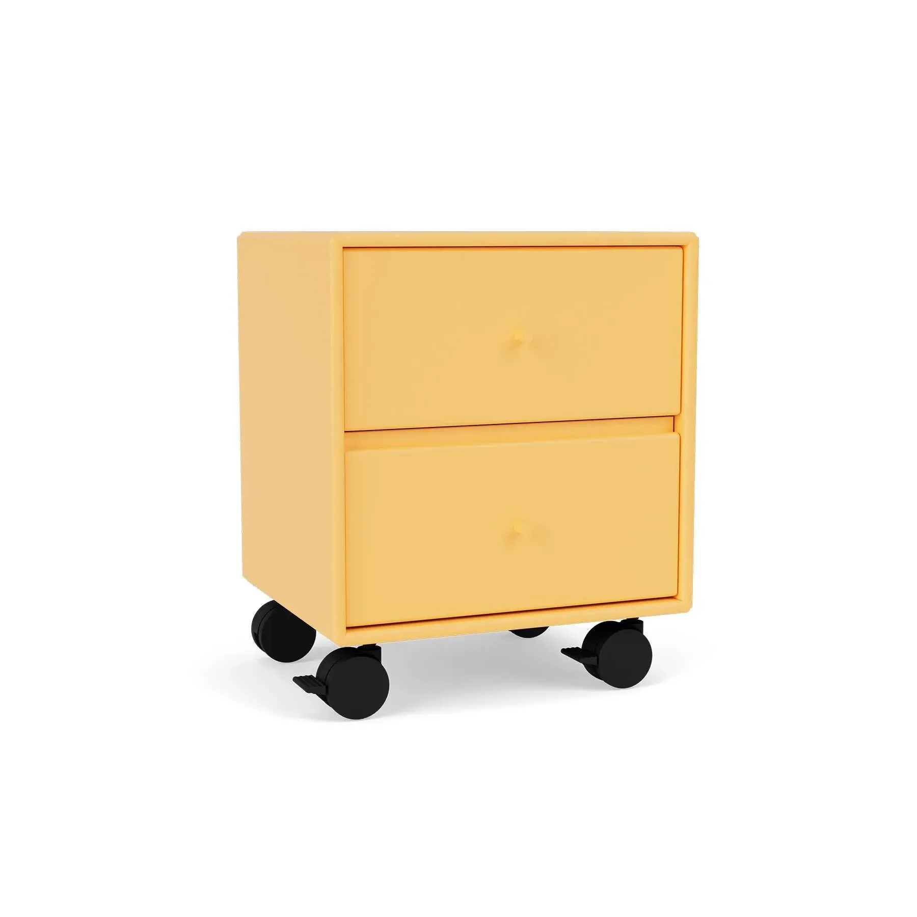 2-Drawer Bedside Table with Castors - Acacia image