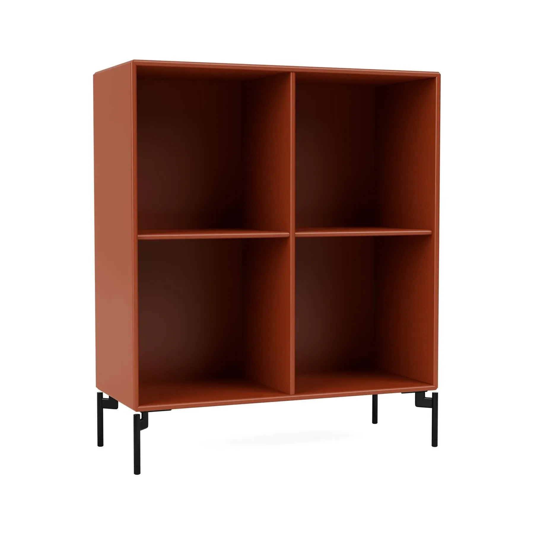 4-Compartment Bookcase with Legs - Parsley