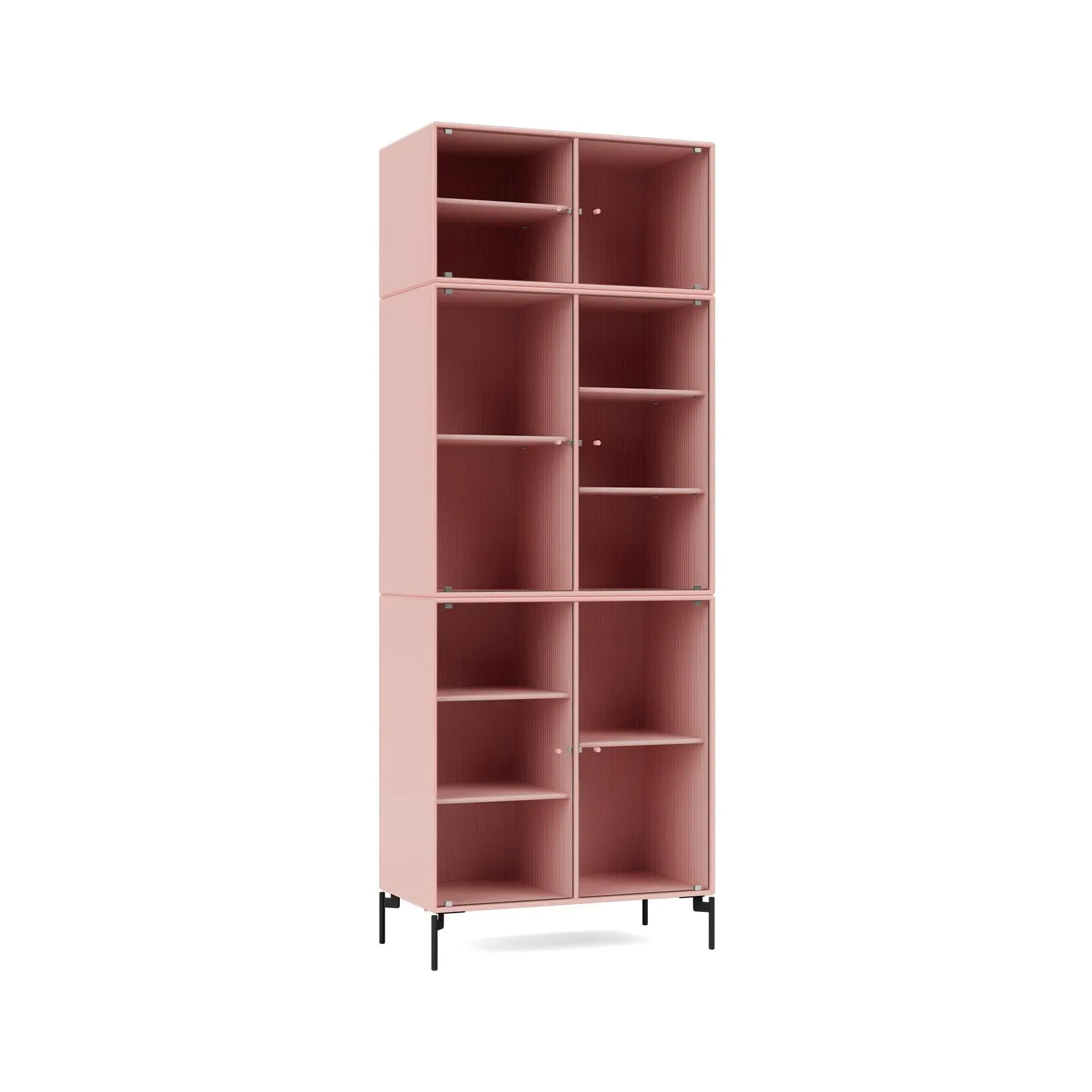6-Door Storage Cabinet with Shelving - Ruby