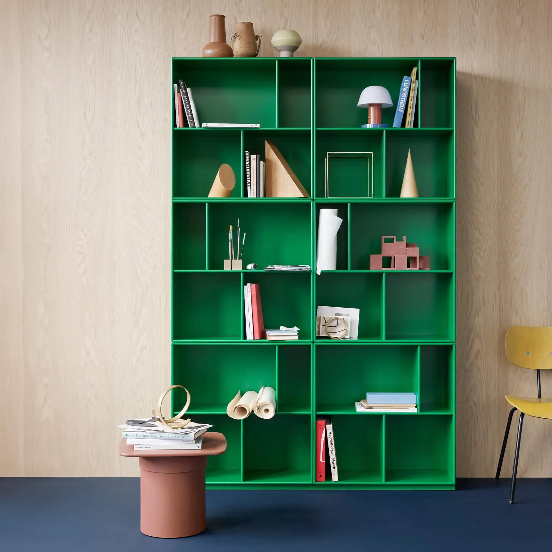 6-Module Bookshelf with Storage - Graphic