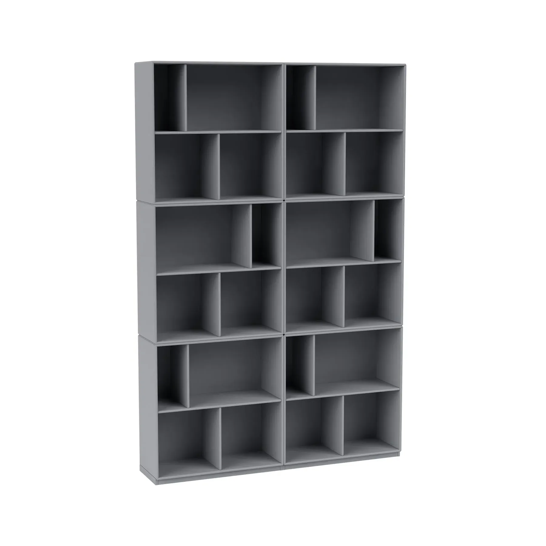 6-Module Bookshelf with Storage - Graphic