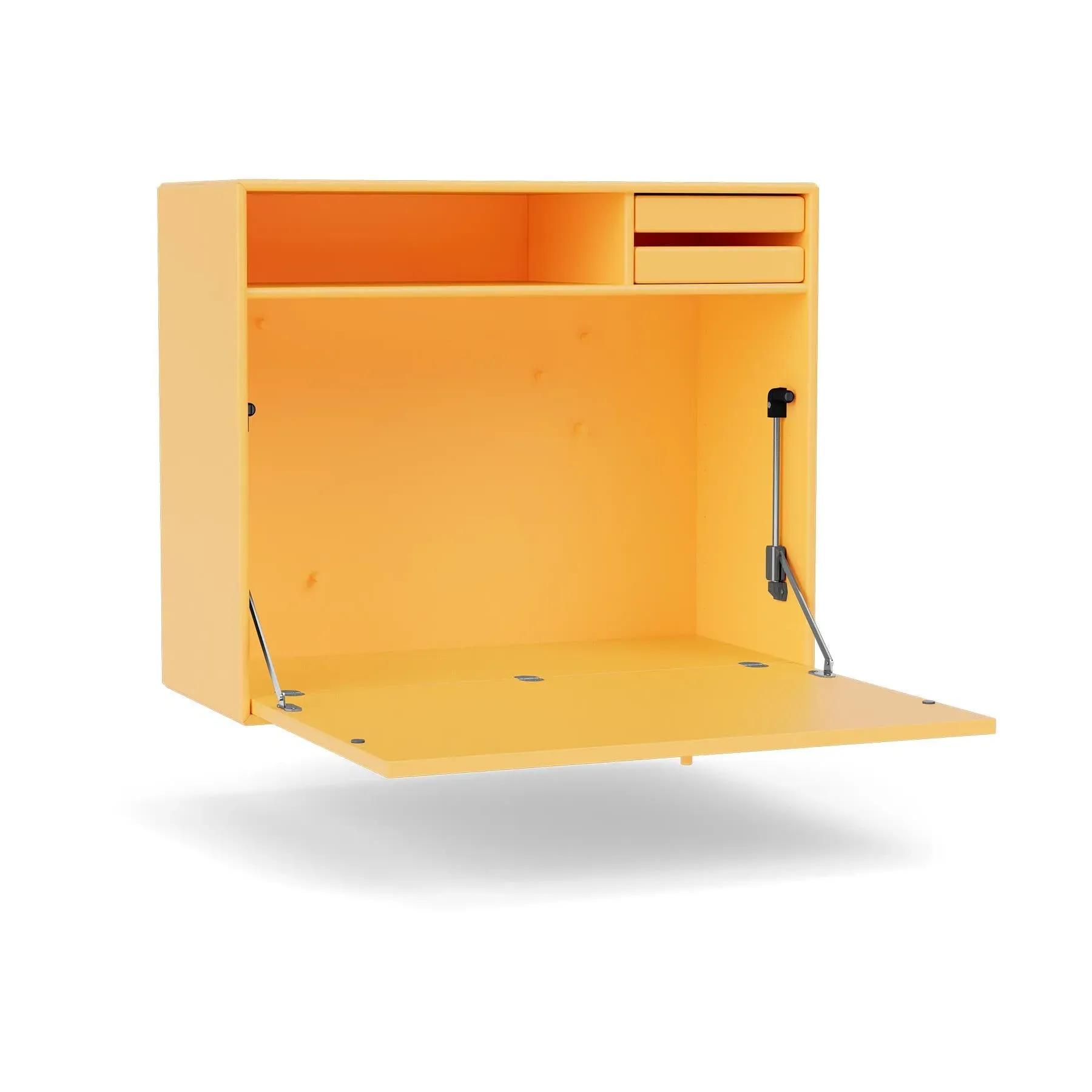 Compact Secretary Desk with Storage - Acacia
