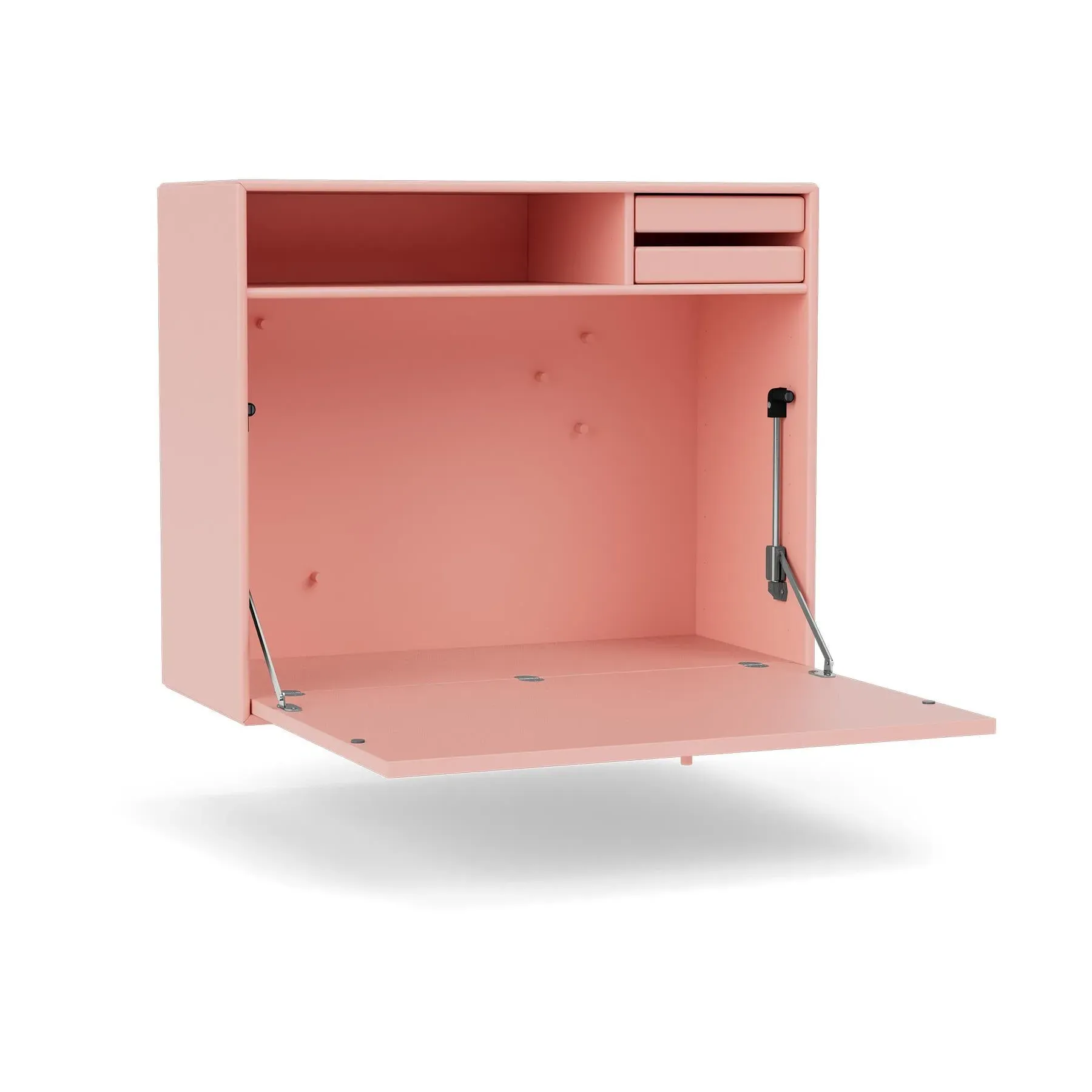 Compact Secretary Desk with Storage - Black