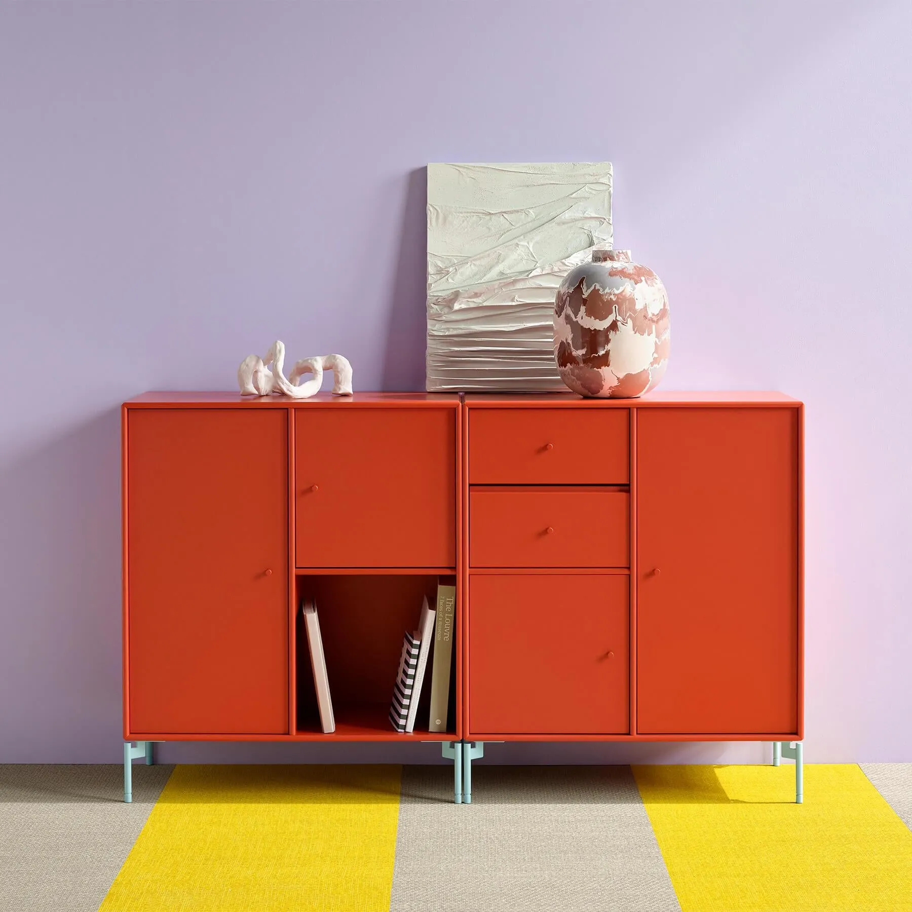 Couple Sideboard with 7cm Plinth - Ruby