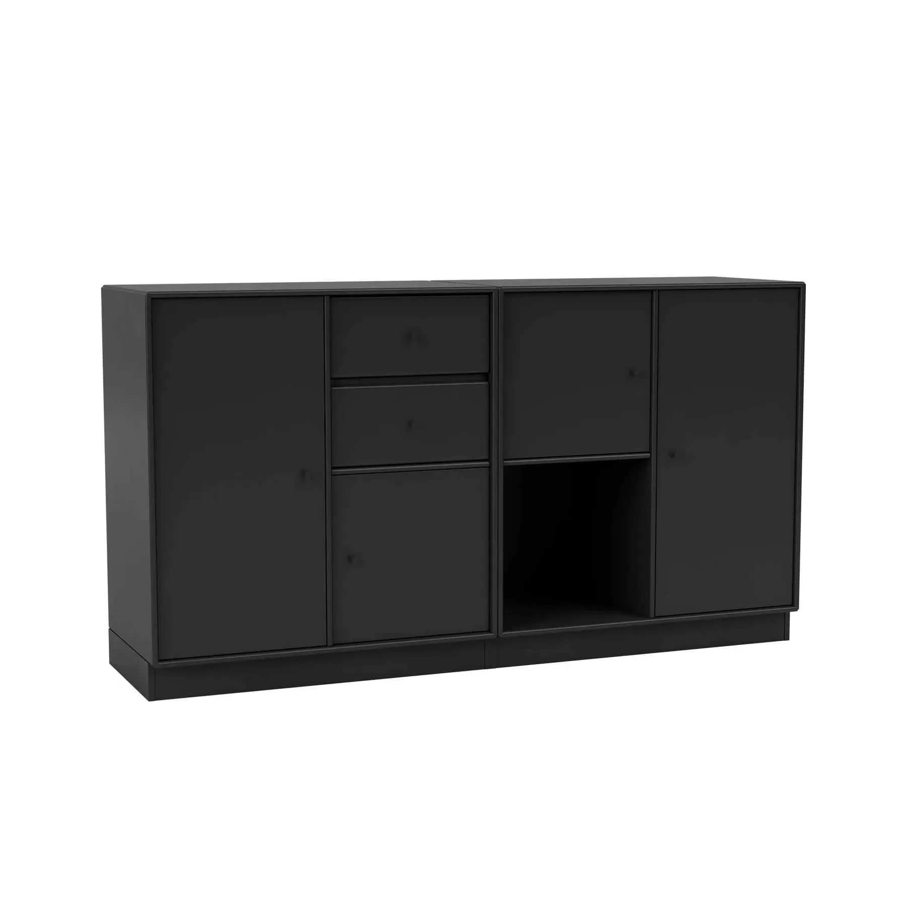 Couple Sideboard with Plinth - Black image