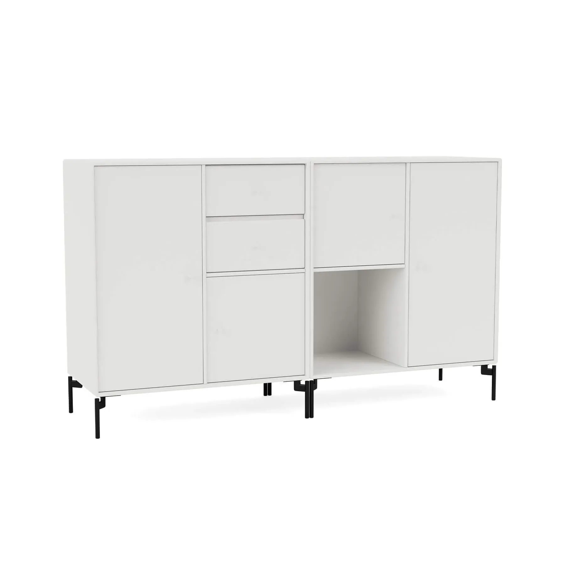 Couple Sideboard with Storage - White