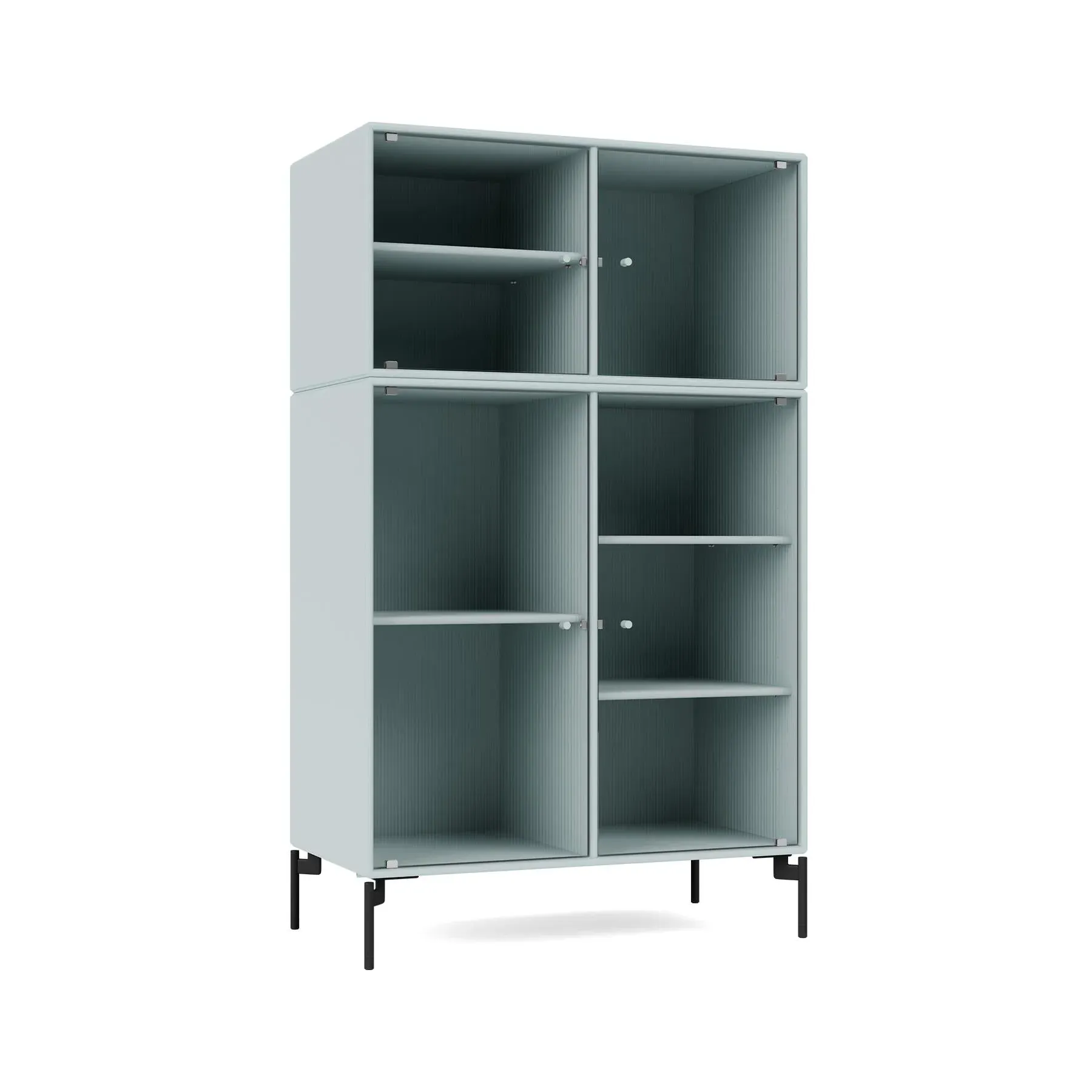 Medium Storage Cabinet with Glass Doors - Flint